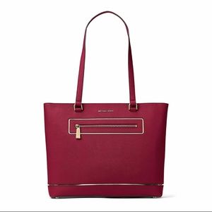 Michael Kors North/South Tote in Cherry